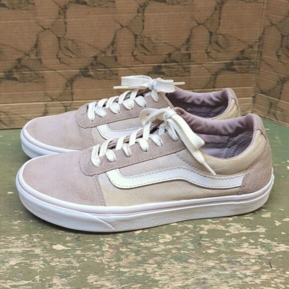 Vans Old Skool Light Pink/True White Skate Women’s Shoes Size 7 - Picture 1 of 8